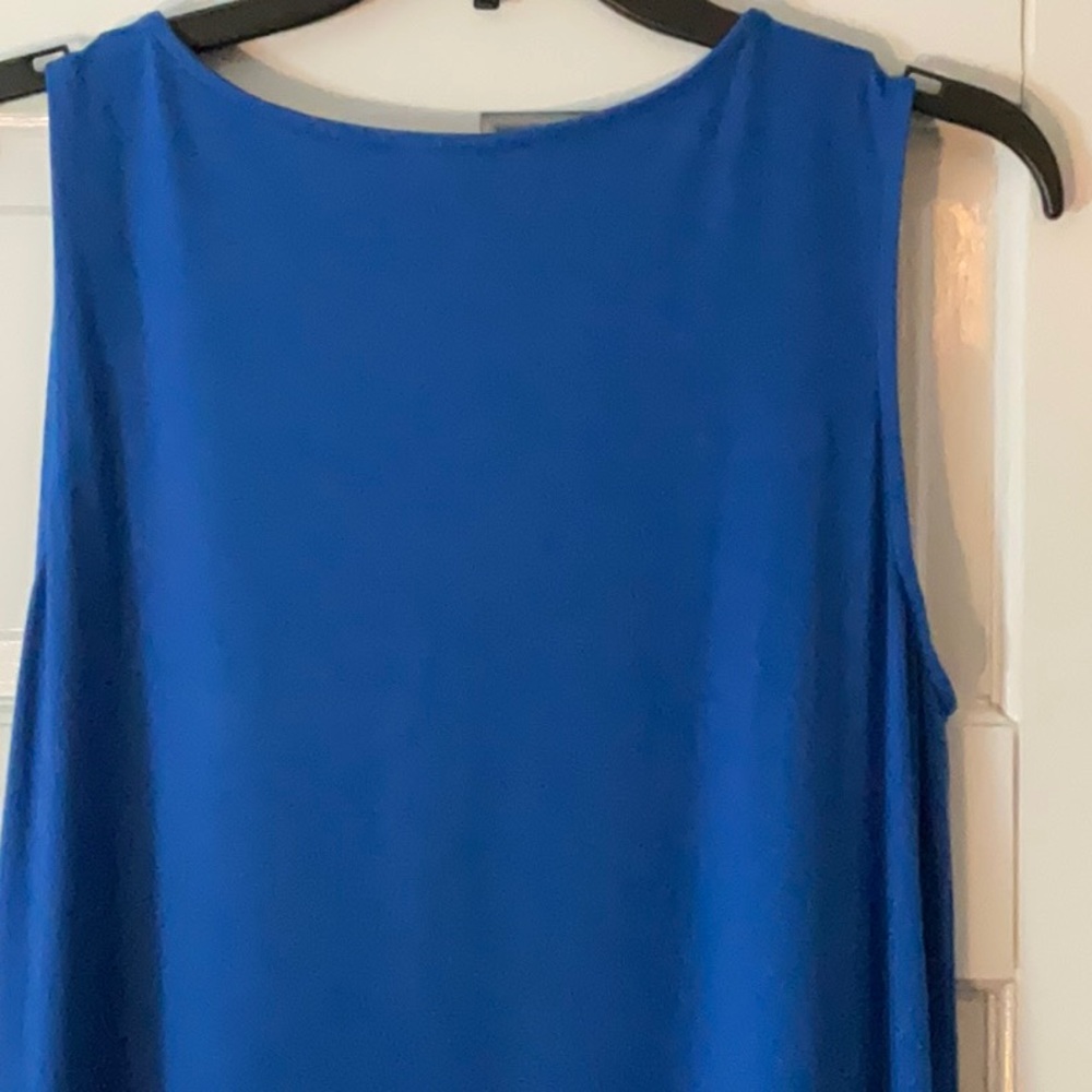J Jill Wearever Knit Royal Blue Sleeveless Maxi Dress - Picture 7 of 9